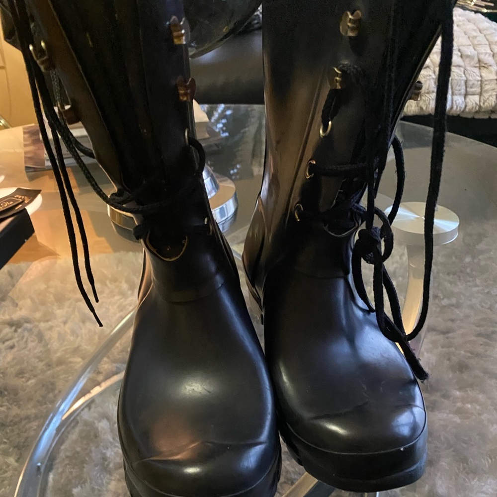 Hunter rain boots women size 7 u.s Uk 5